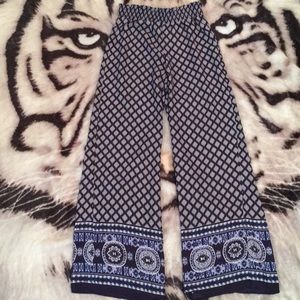 Womens silk feel pants